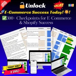 E-Commerce/Shopify Conversion Rate Optimization Checklist