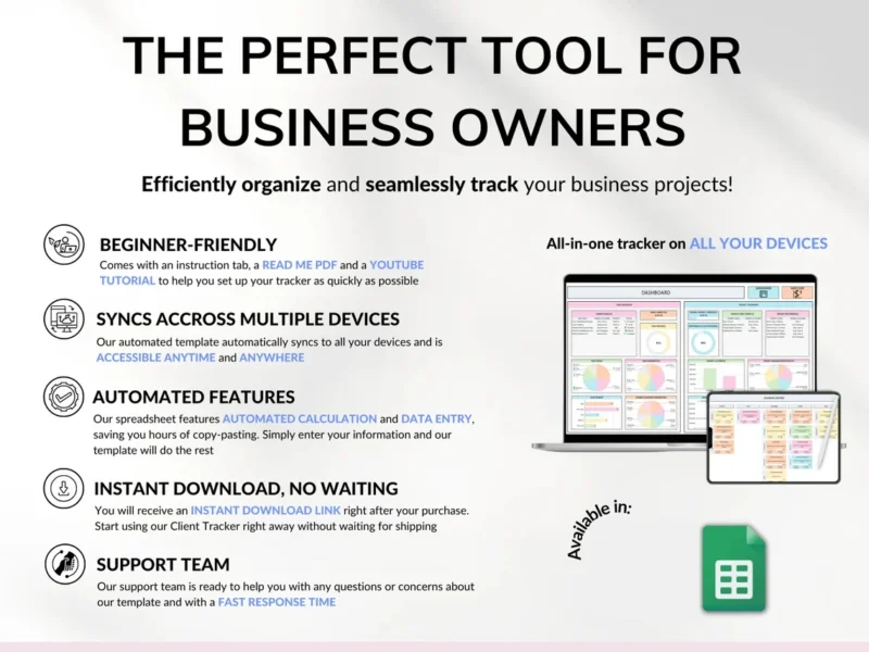 All in One Project Management Tools- for Small Business Project Planner, Task Tracker, To-Do List, Gantt Chart, Kanban Board - Image 11